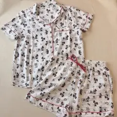 GU ミニーマウス×フィガロ ルームウェア上下セット　ホワイト Mサイズのサムネイル