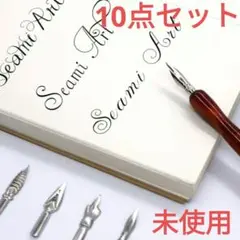 미사용 캘리그라피 10피스 딥 펜팁 만년필 레터링