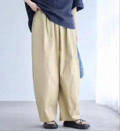 美品　スタディオクリップ イージーケア・接触冷感　軽らくバルーンパンツ