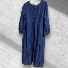 デニムワンピース ワンピース ロングスカート