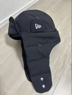 New Era ブラック フライトキャップ L