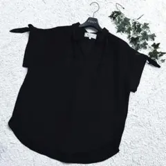 ロペピクニック スキッパーシャツ ブラウス 黒 Mサイズ