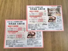 有馬温泉『太閤の湯』　割引券　クーポン