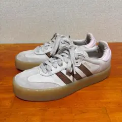 アディダス サンバ w / SAMBA ピンク/ベージュ スニーカー