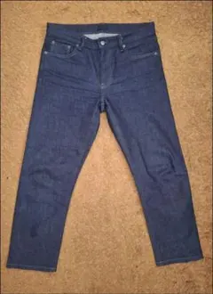 ユニクロ スリムフィット ジーンズ W33(84cm) セルビッジ/デニム