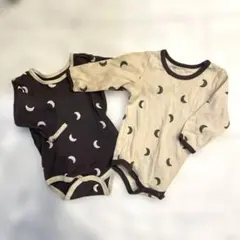 西松屋 ぬくもりキープ綿100％長袖ベビー ロンパース肌着 80 月星 あったか