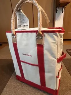 非売品　HONDA レッド/アイボリー　保冷バッグ　【新品　未使用品】のサムネイル