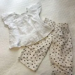 ブラウス　ドット柄パンツ　80サイズ　女の子　まとめ売り
