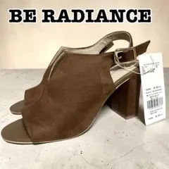 BE RADIANCE ブーティサンダル 茶 M 太ヒール 【訳あり】のサムネイル