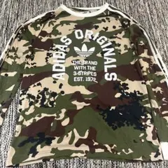 adidas 迷彩柄 ロングスリーブ Tシャツ