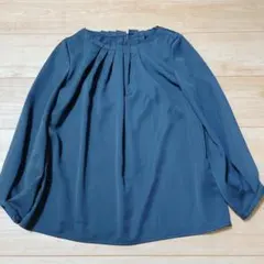 【未使用品】m.f.editorial ネイビー　ブラウス　Mサイズ