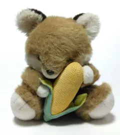 OIKE オオイケ　クマ　昭和レトロ　ヴィンテージ ぬいぐるみ　中古品 ☆80年代 ファンシー 昭和レトロ オオイケ OIKE きつね ぬいぐるみ