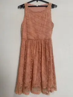 Forever 21 ノースリーブレースワンピース オレンジピンク