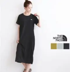 The North Face ブラックロングワンピース 半袖　Ｓサイズ