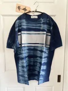 【新品未使用】SASSAFRAS ササフラス Tシャツ Lサイズ ネイビーのサムネイル