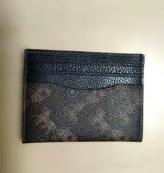 【土日SALE】COACH カードケース シグネチャー ホースアンドキャリッジ