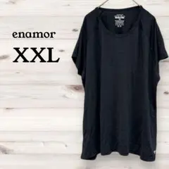 enamor 【XXL】 ブラック 半袖　Tシャツ　シンプル　レディースのサムネイル