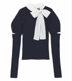 snidel ボウタイアームウォーマーニットプルオーバー