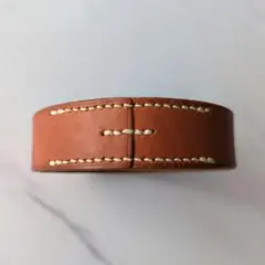 HERMES エルメス プールトゥールレザーバングル茶系 used ユニセックス