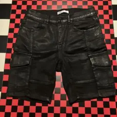 ZARA coated half denim