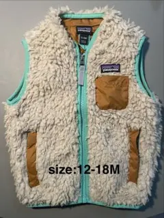 patagonia ボアベスト 12-18M ミントのサムネイル