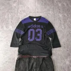 adidas mesh sleeve black purple 00s　5のサムネイル