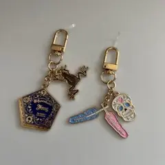 CLIO ハリポタ 砂糖羽根ペン 蛙チョコ キーリング