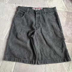 90s loco 膝下　cargo Black denim shortsのサムネイル
