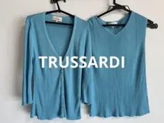 TRUSSARDI トラサルディ アンサンブル ツインニット 40 ターコイズのサムネイル