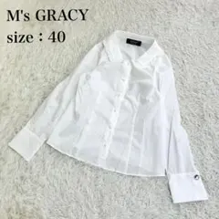 S*e様 ⭐︎極美品⭐︎M’S GRACY エムズグレイシー　フレアブラウス　リ 2025年最新】M'S GRACY レディース 長袖 シャツ・ブラウスの人気
