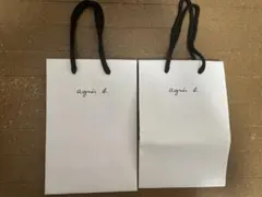 agnes b. ショップ袋 2枚セットのサムネイル