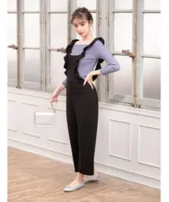 fifth フリルショルダーワイドパンツコンビネゾン