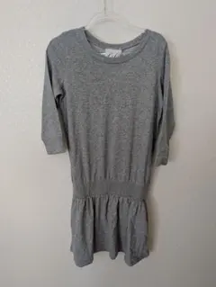 ＆sloe フェリシモ♡スウェット チュニック ワンピース グレーのサムネイル