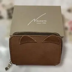 NADAYA 本革二つ折り財布 猫耳デザイン新品未使用 - メルカリ