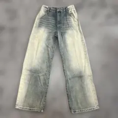 ライトブルー ワイドレッグデニム