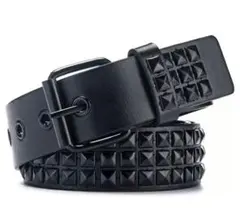 スタッズベルト　オールブラック　黒　y2k パンクロック　かっこいい