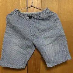 ブリーズ　ストライプ ハーフパンツ 後ろポケット付き