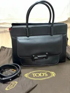 TOD's トッズ ダブルTバックル 3way レザー リュック バックパック