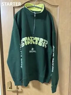 スターター ハーフジップ スウェット ダークグリーン