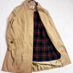 J.PRESS ジェイプレス　ステンカラーコート　ライナー　タータンチェック　L