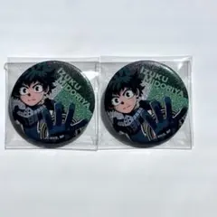 ヒロアカ　緑谷出久　缶バッジ　グリッター　ヒーロープラザ　つかみ取れ