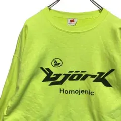 BOYR バンド スウェット 古着 黄色 ビョーク ホモジェニック ロック