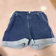 デニム ハーフパンツ ゴムウエスト　150cm