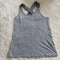 stussy women ロゴストラップ タンクトップ グレー　Mサイズのサムネイル