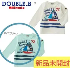 ⭐️新品タグ付⭐️ミキハウス DOUBLE.B 長袖Tシャツ マリン