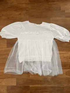 RETRO GIRL フリル半袖トップス Fサイズ