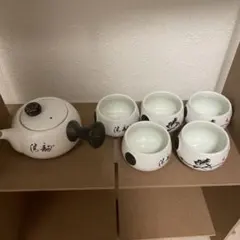 良龍 陶器 茶器セット 急須と茶碗4個