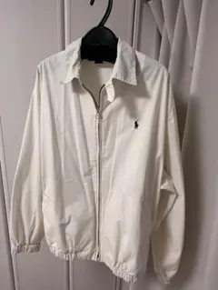 ラルフローレン ホワイト ジャケット スイングトップ 短丈