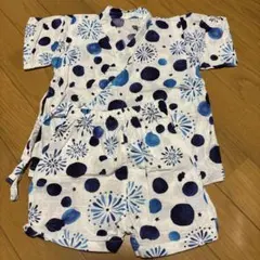 水玉模様甚平とショートパンツセット