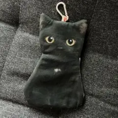 ハンドメイド ☆ 猫ポーチ クロ